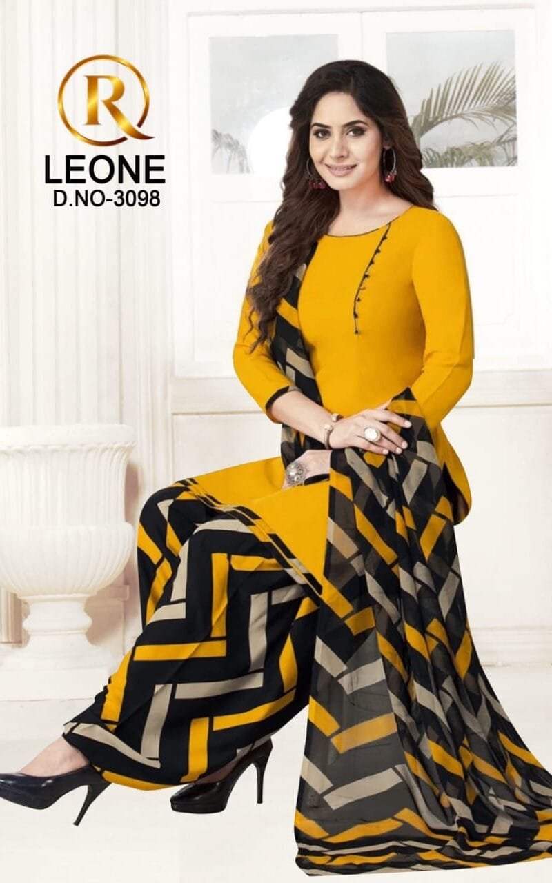 R Leone Synthetic Selection Wholesale Dress Material