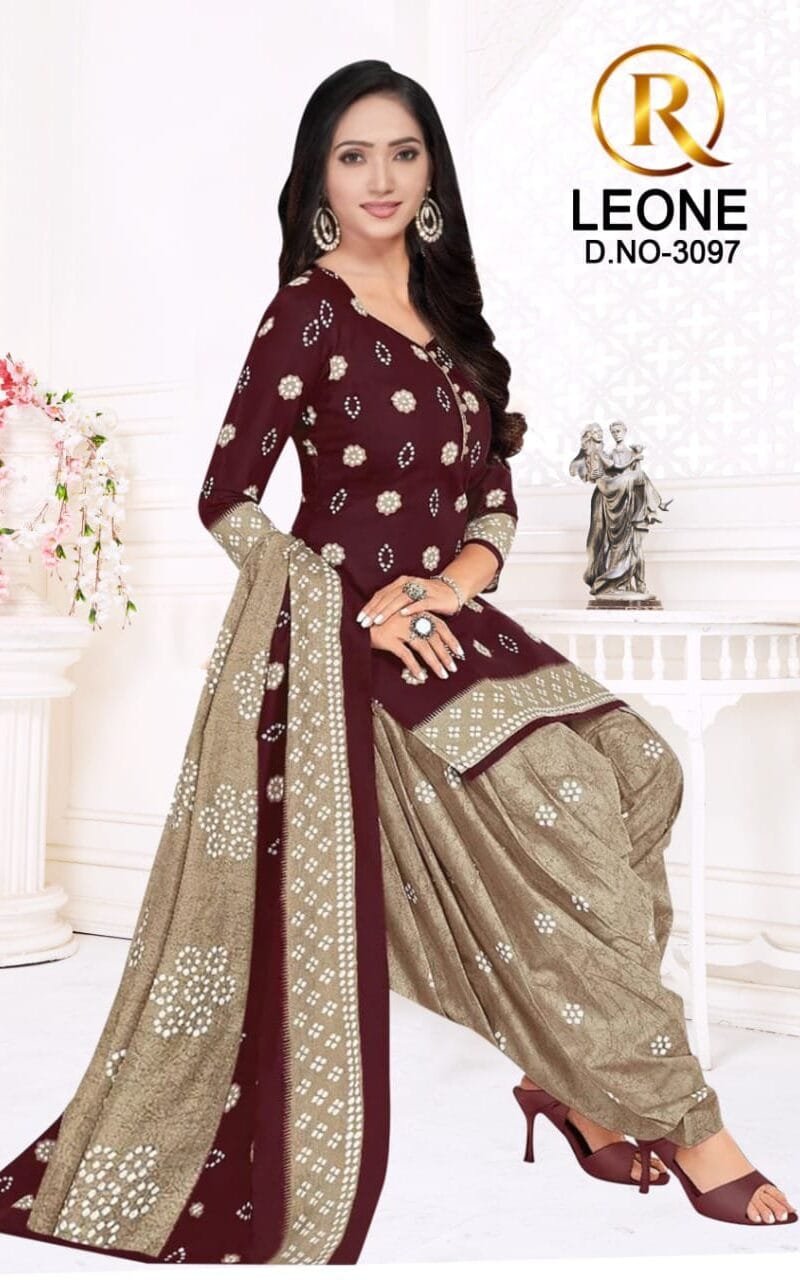 R Leone Synthetic Selection Wholesale Dress Material