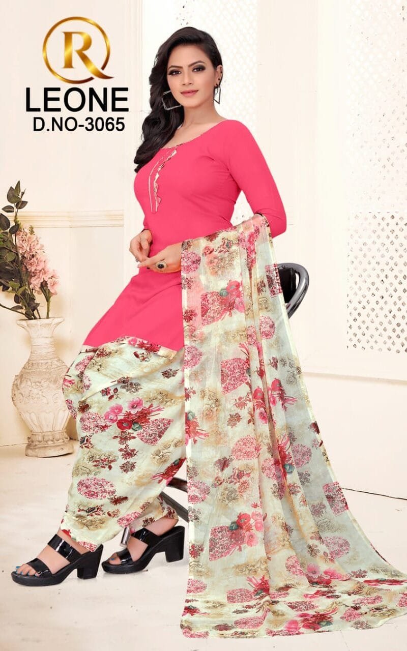 R Leone Synthetic Selection Wholesale Dress Material