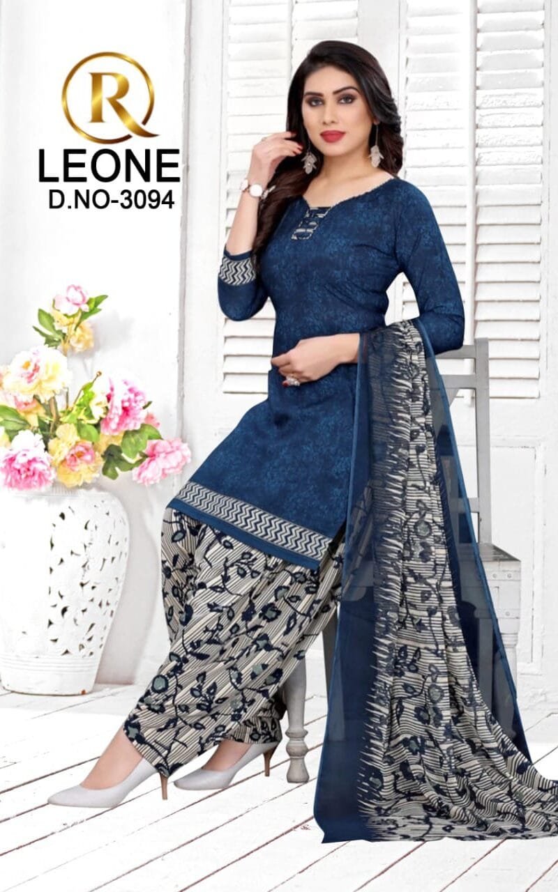 R Leone Synthetic Selection Wholesale Dress Material