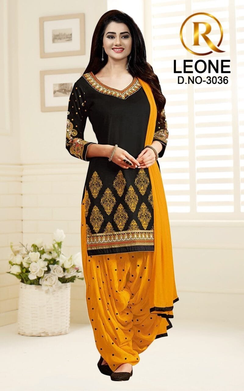 R Leone Synthetic Selection Wholesale Dress Material