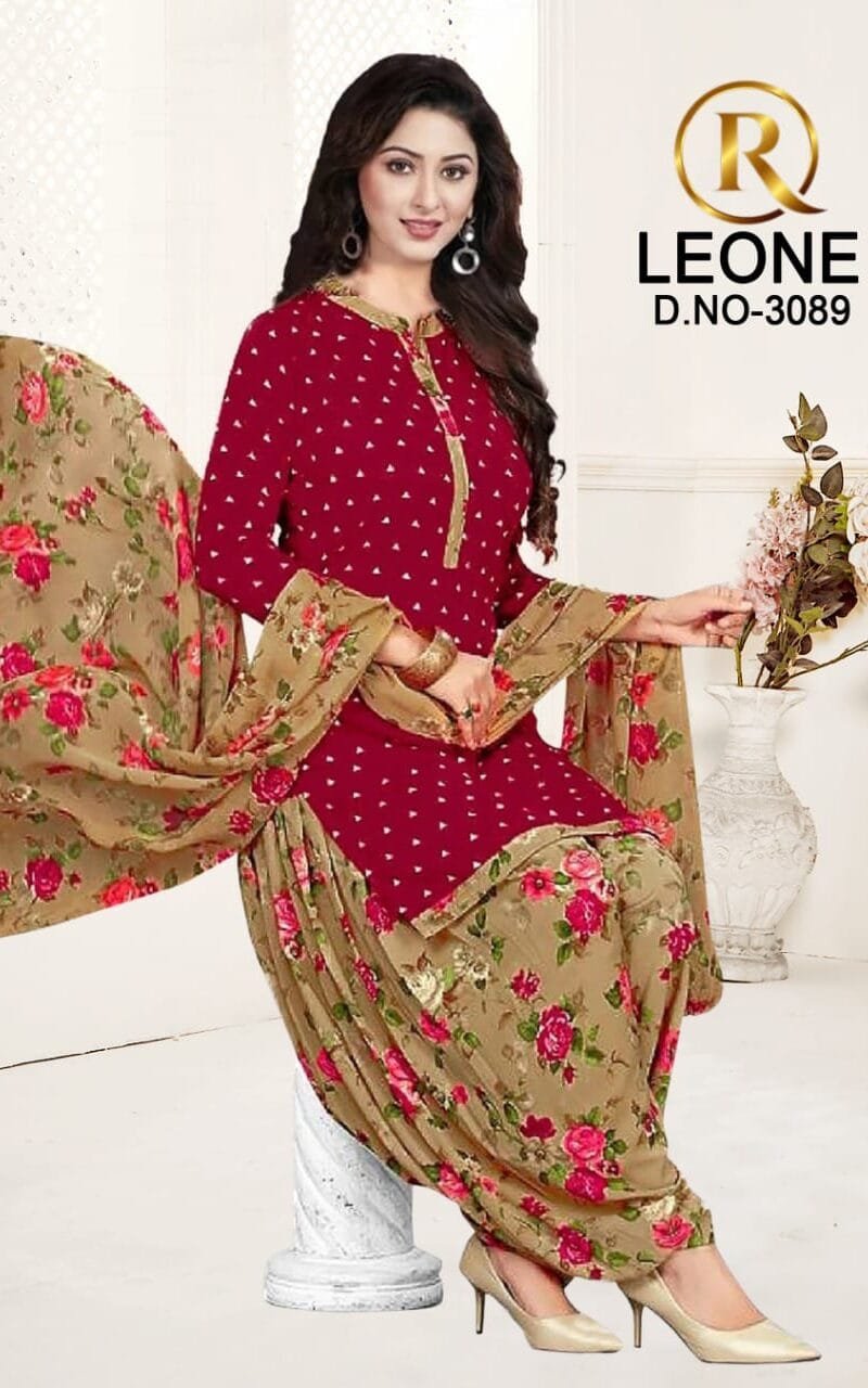 R Leone Synthetic Selection Wholesale Dress Material