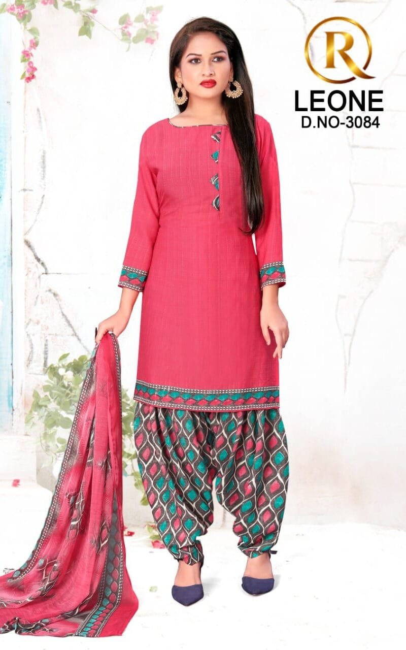 R Leone Synthetic Selection Wholesale Dress Material