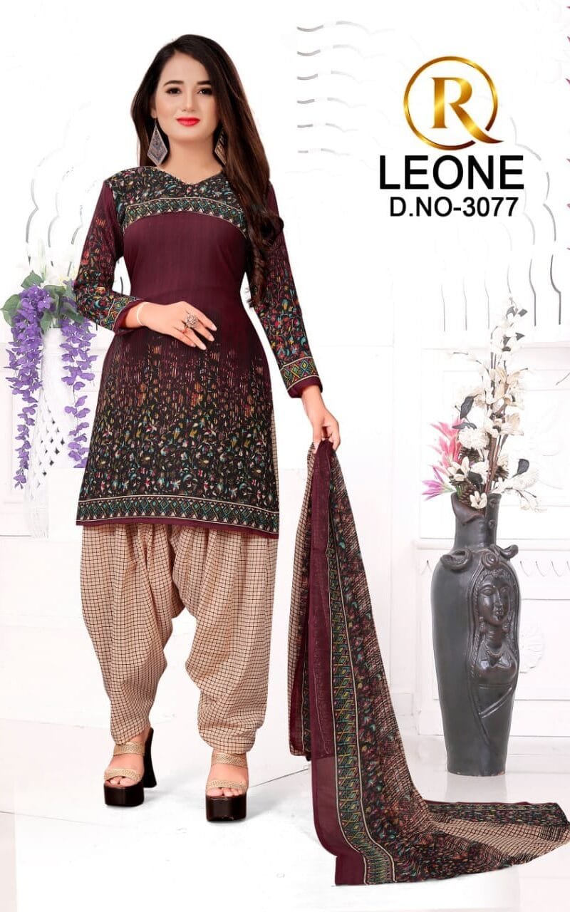 R Leone Synthetic Selection Wholesale Dress Material