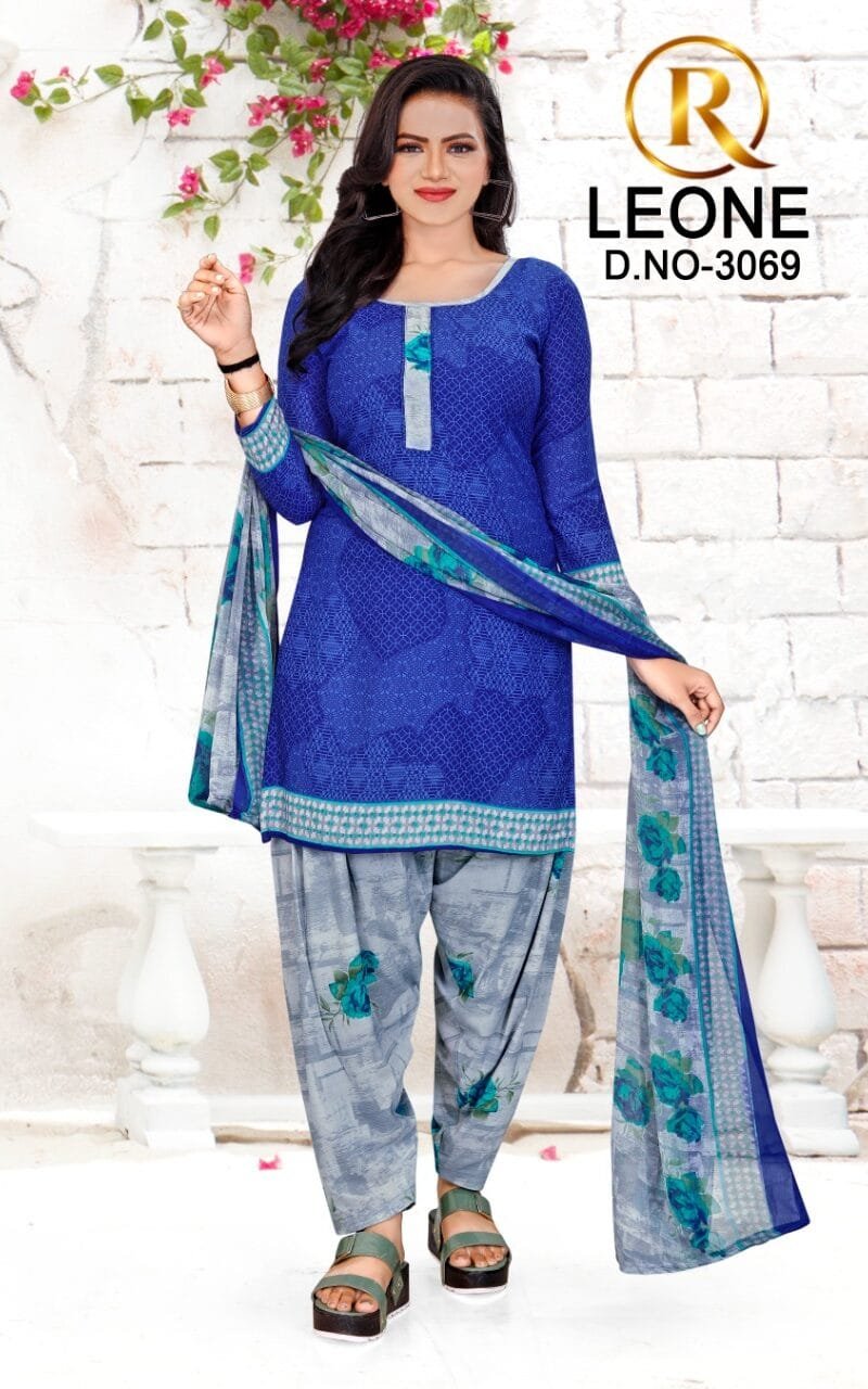 R Leone Synthetic Selection Wholesale Dress Material