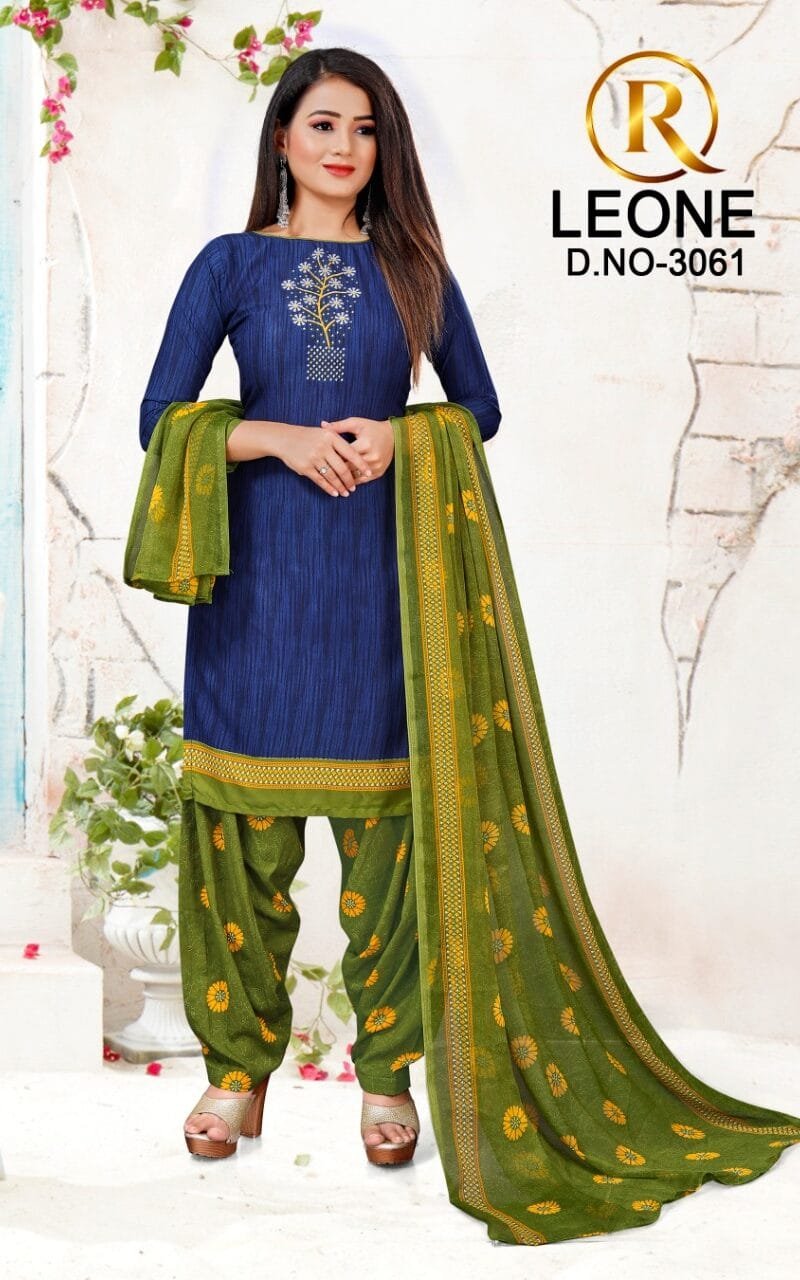 R Leone Synthetic Selection Wholesale Dress Material