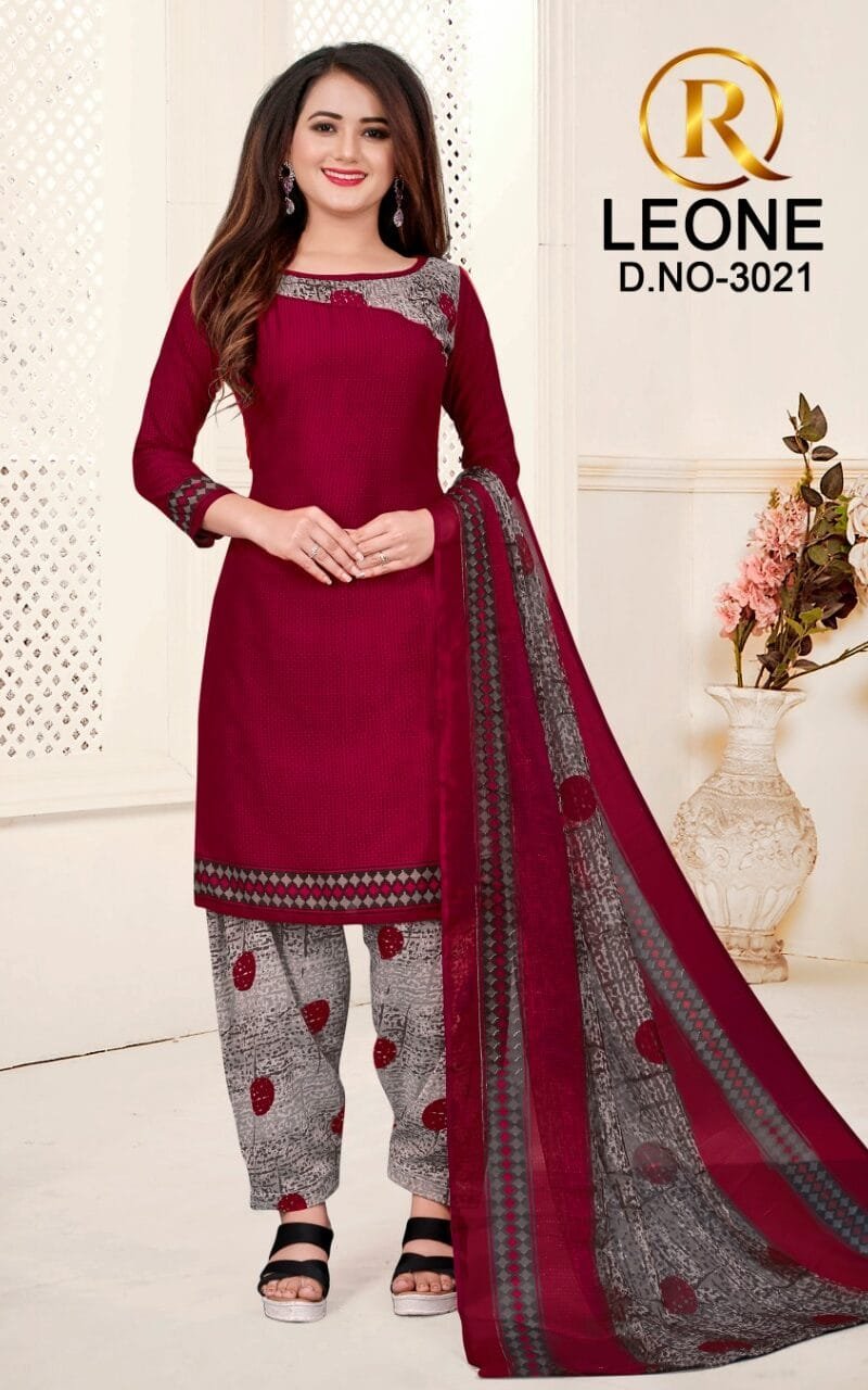 R Leone Synthetic Selection Wholesale Dress Material