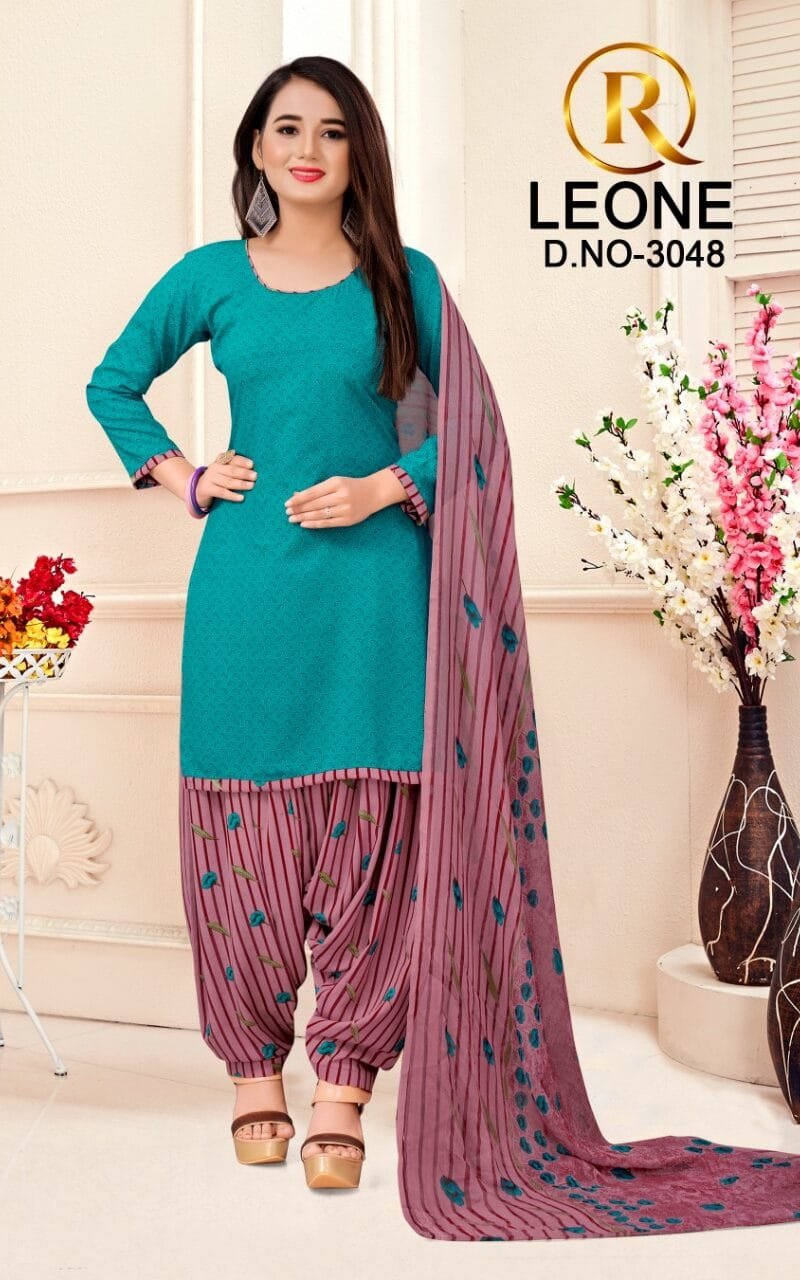 R Leone Synthetic Selection Wholesale Dress Material