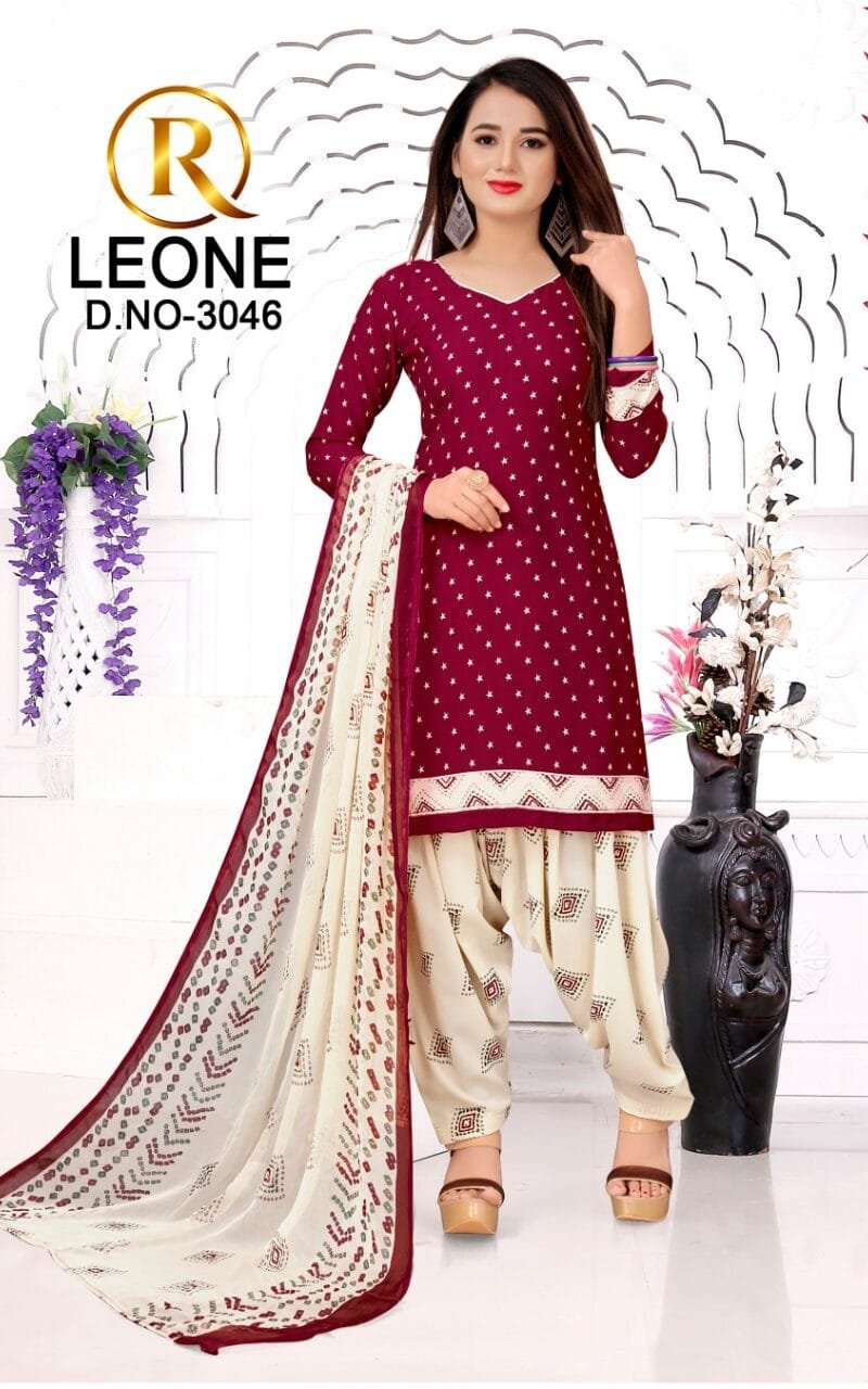 R Leone Synthetic Selection Wholesale Dress Material