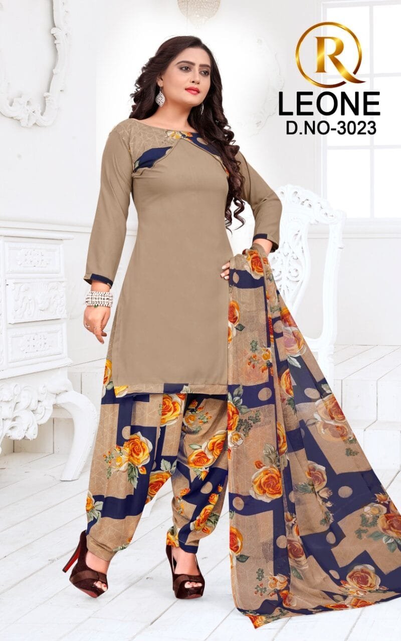 R Leone Synthetic Selection Wholesale Dress Material