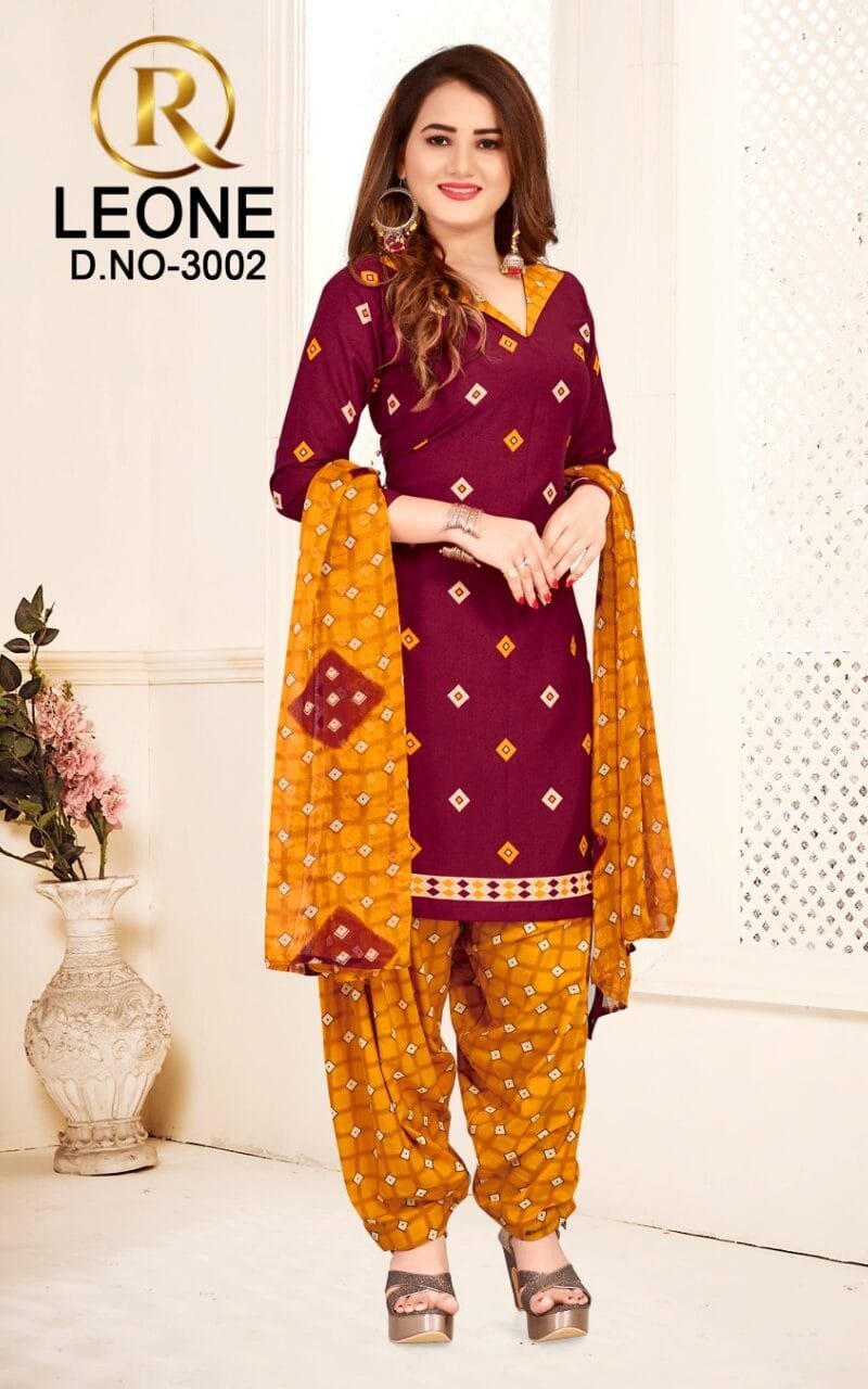 R Leone Synthetic Selection Wholesale Dress Material