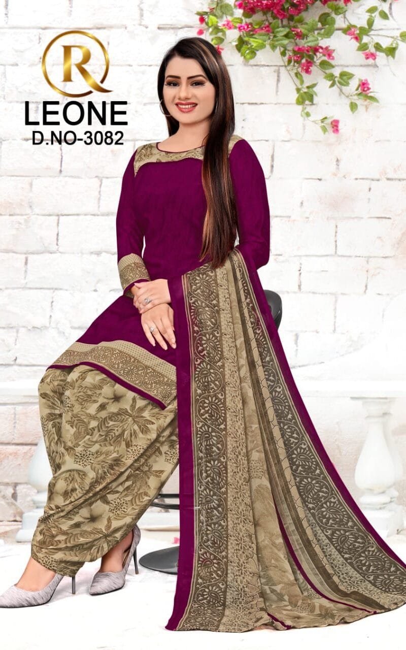 R Leone Synthetic Selection Wholesale Dress Material