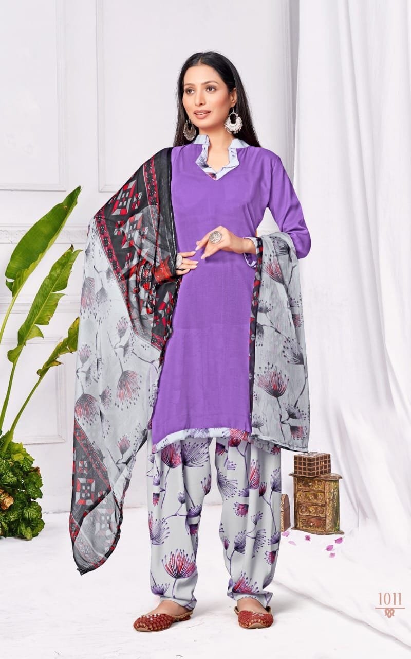 RNX Ruhi Patiyala American Crepe Wholesale Dress Material