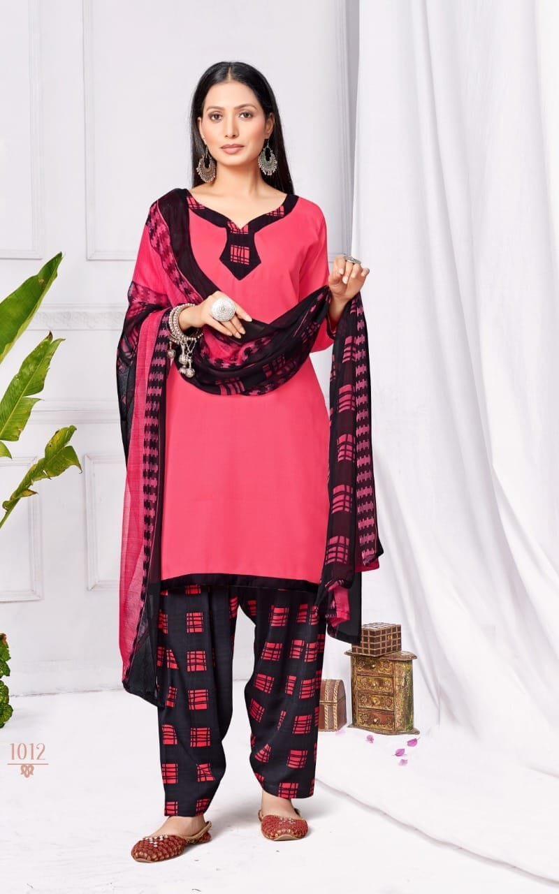 RNX Ruhi Patiyala American Crepe Wholesale Dress Material