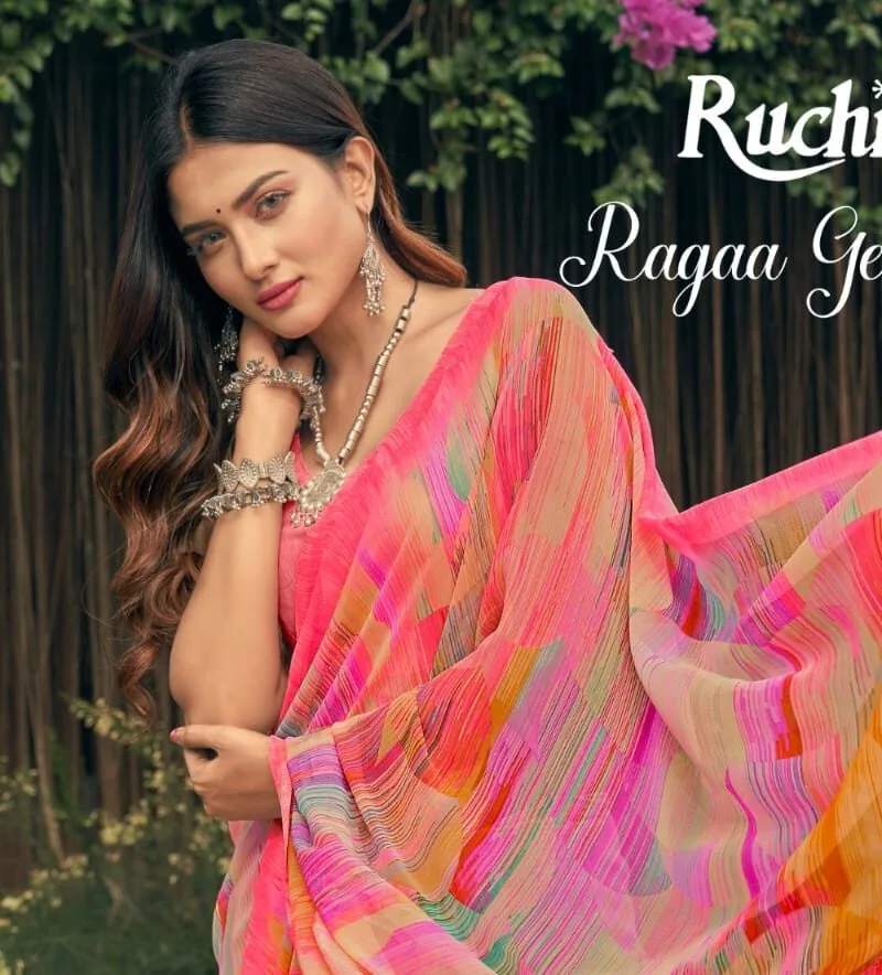 Ragaa Georgette Vol 4 Ruchi Saree Wholesale Saree