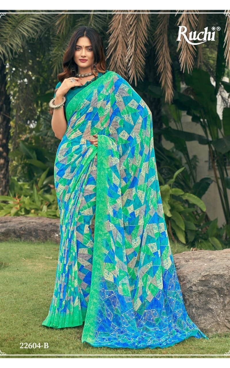 Ragaa Georgette Vol 4 Ruchi Saree Wholesale Saree