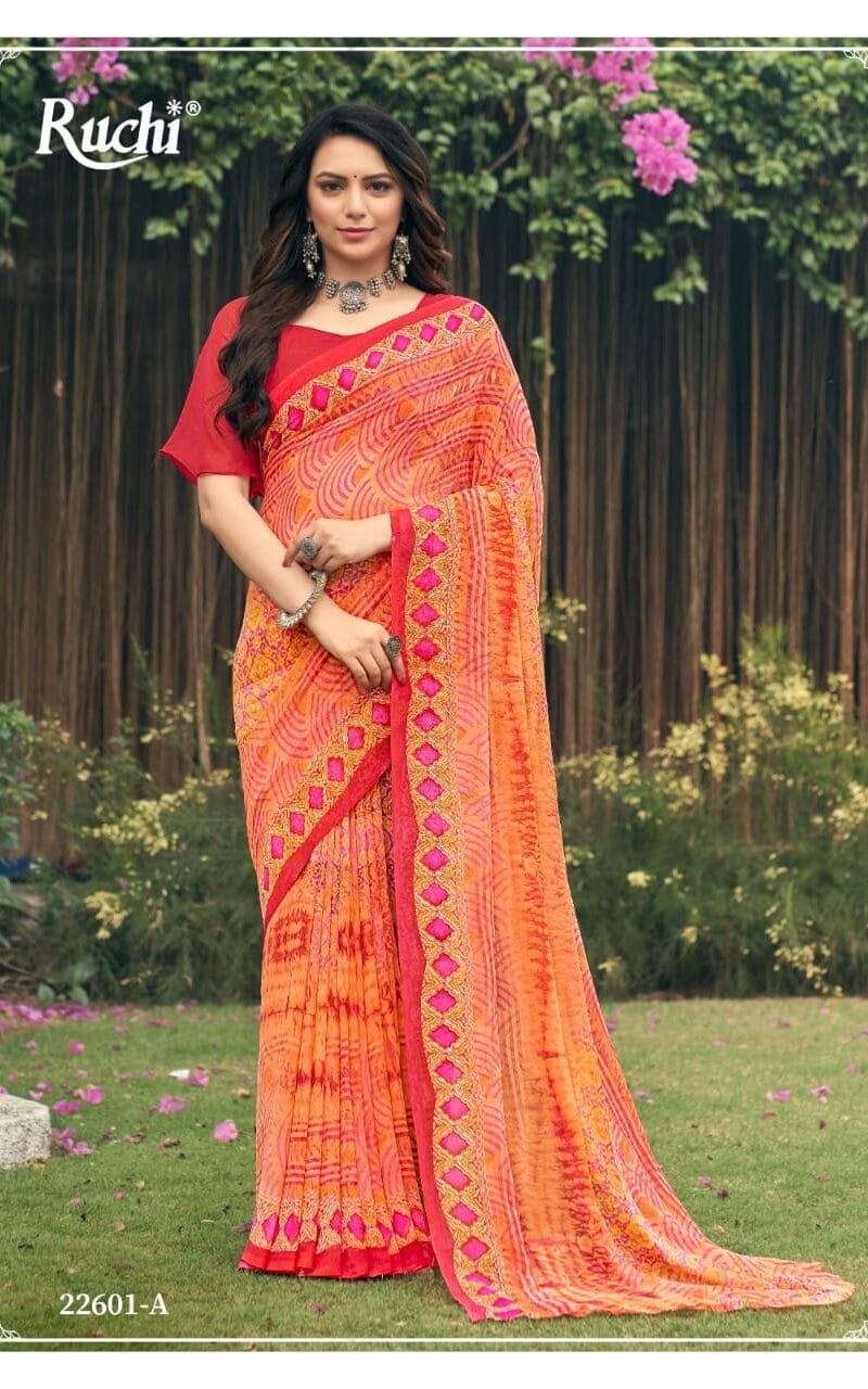 Ragaa Georgette Vol 4 Ruchi Saree Wholesale Saree