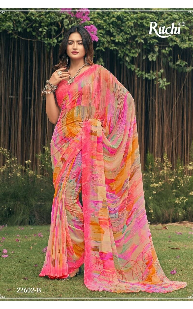 Ragaa Georgette Vol 4 Ruchi Saree Wholesale Saree