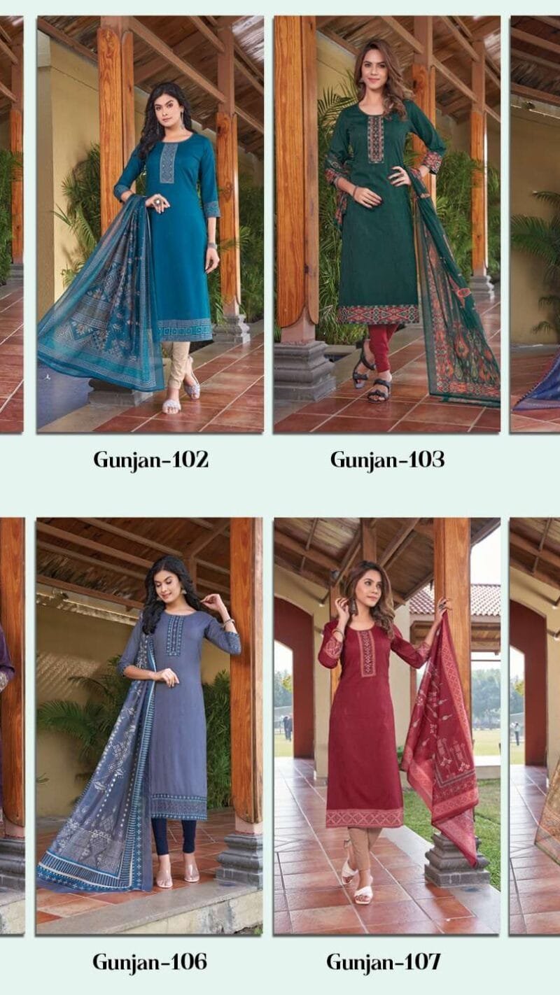 Rangmaya Gunjan Trendy Designer Kurtis Readymade Collection