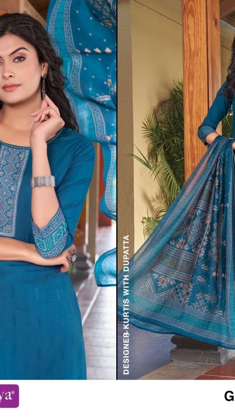 Rangmaya Gunjan Trendy Designer Kurtis Readymade Collection