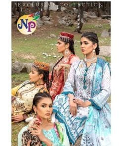 Razia Bano Nand Gopal Full Of Neck Embroidery Heavy Lawn Cotton Printed