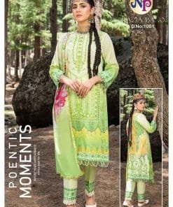 Razia Bano Nand Gopal Full Of Neck Embroidery Heavy Lawn Cotton Printed