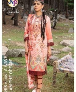 Razia Bano Nand Gopal Full Of Neck Embroidery Heavy Lawn Cotton Printed
