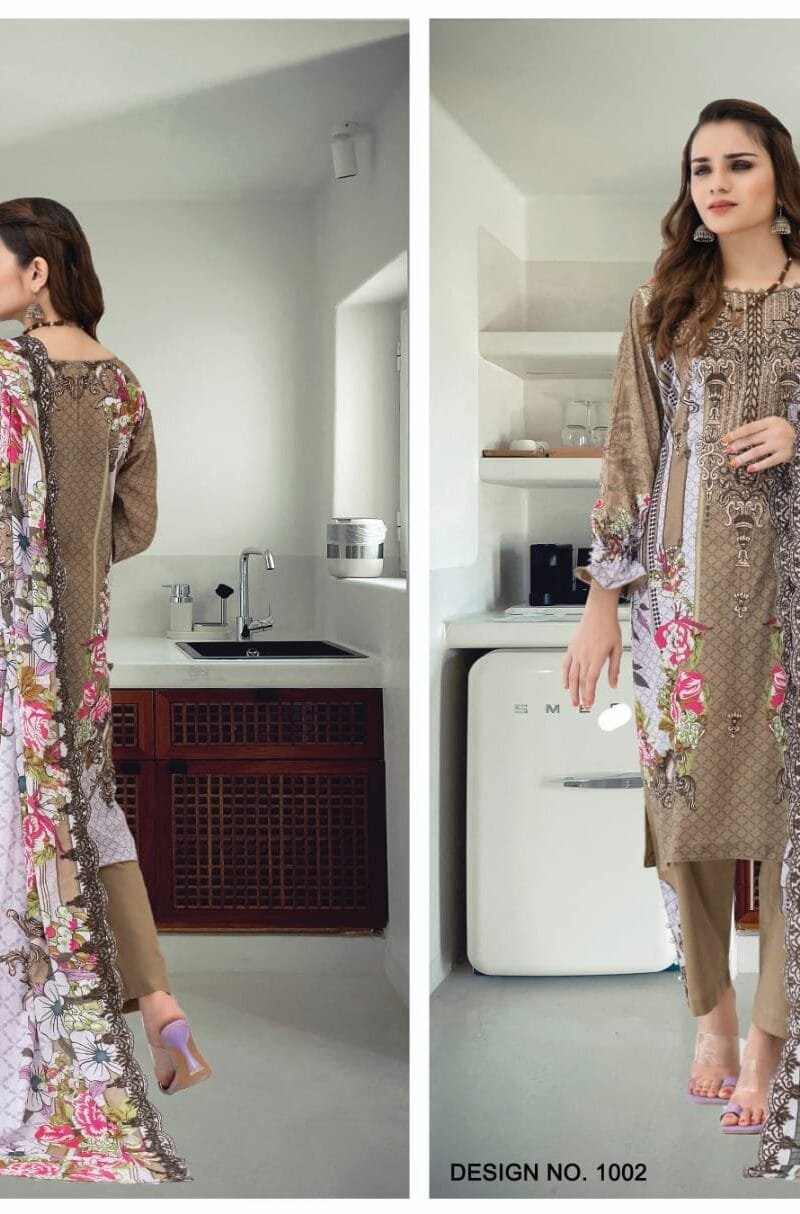 Roohi Pure Lawn Cotton Self Embroidery Collection