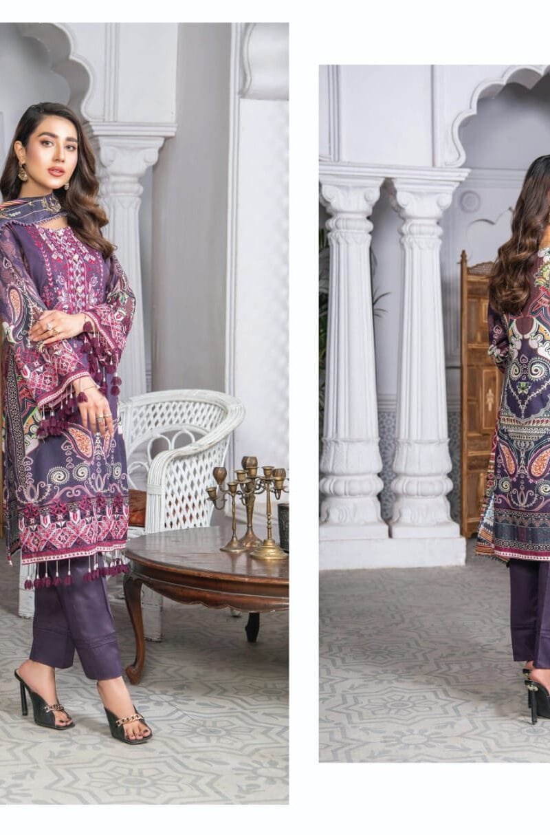 Roohi Pure Lawn Cotton Self Embroidery Collection