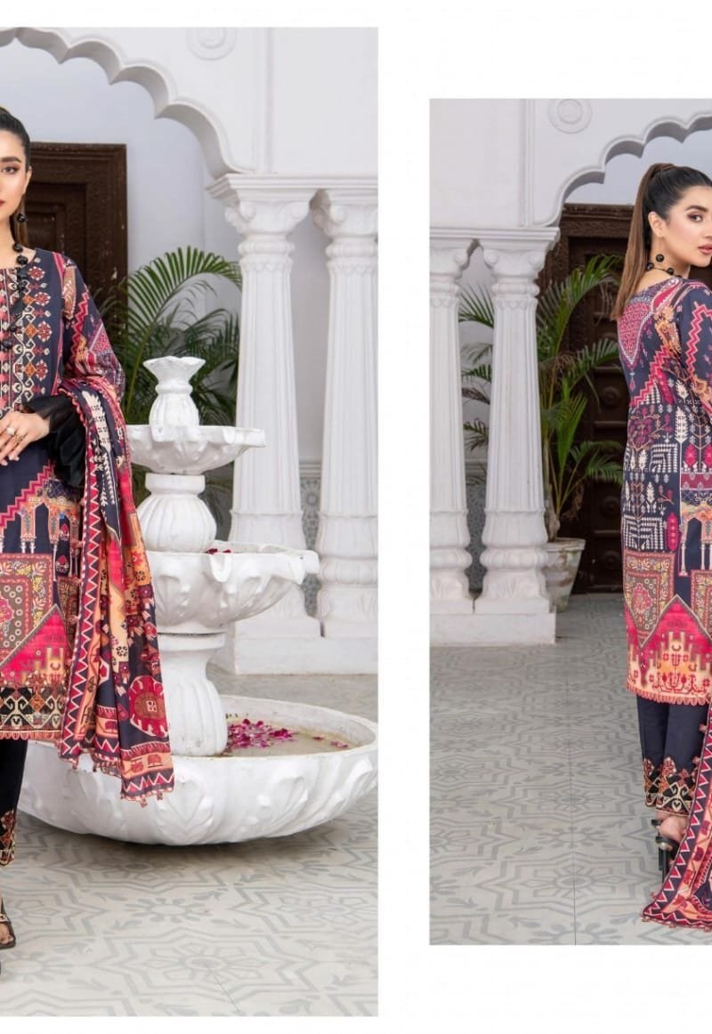 Roohi Pure Lawn Cotton Self Embroidery Collection