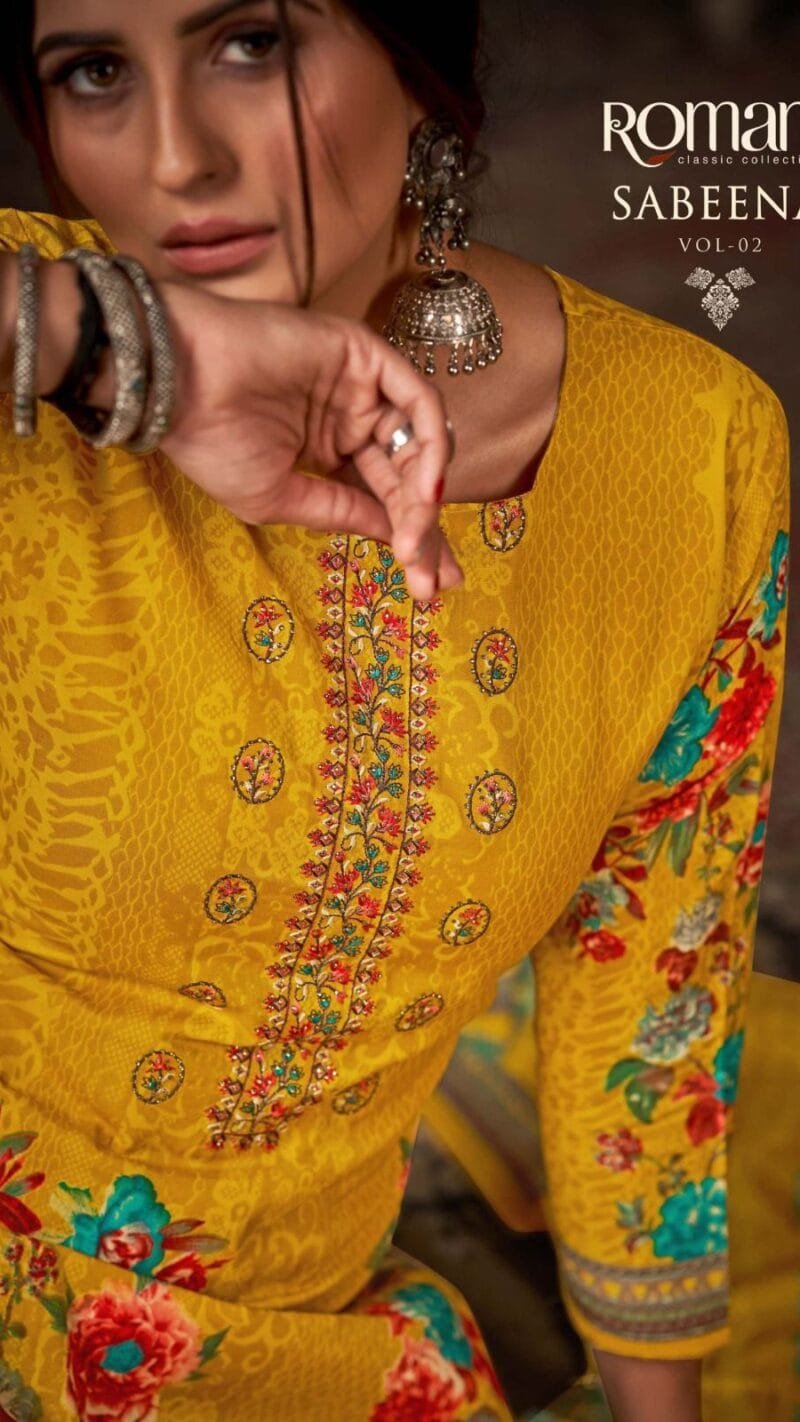 Sabeena Vol 2 Romani Soft Cotton Heavy Embroidery Work