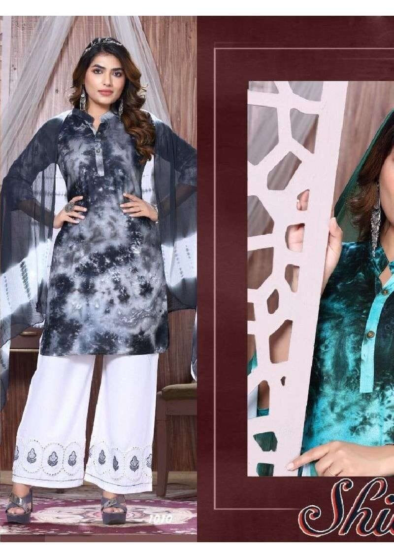 Shibori Fashion Talk Kurti Palazzo with Dupatta collection