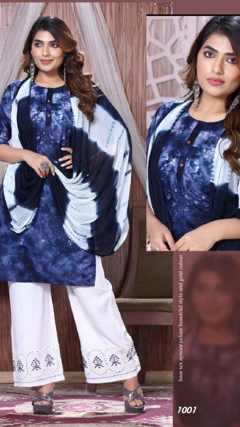 Shibori Fashion Talk Kurti Palazzo with Dupatta collection
