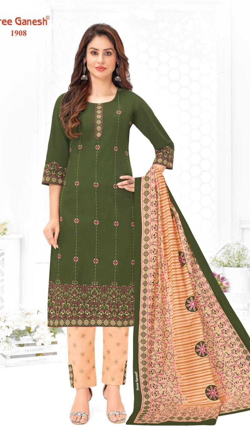 Shree Ganesh Samaiyra vol 9 Wholesale Cotton Dress Material