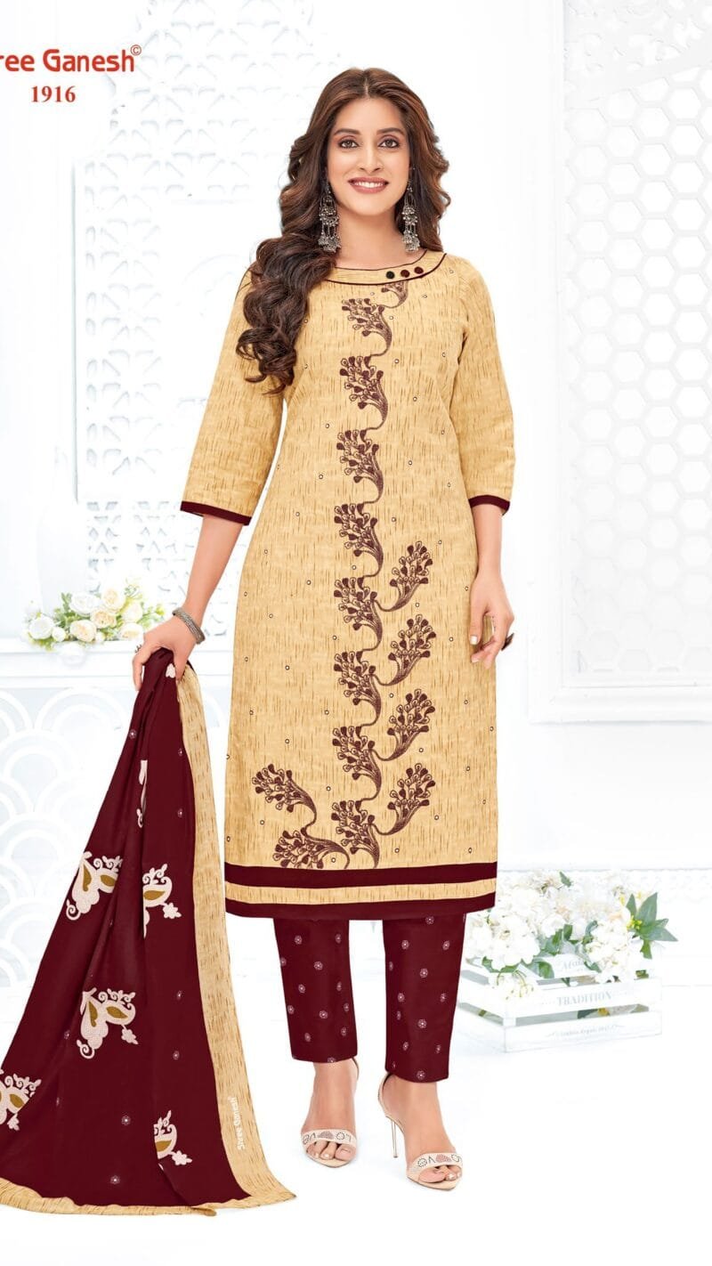 Shree Ganesh Samaiyra vol 9 Wholesale Cotton Dress Material