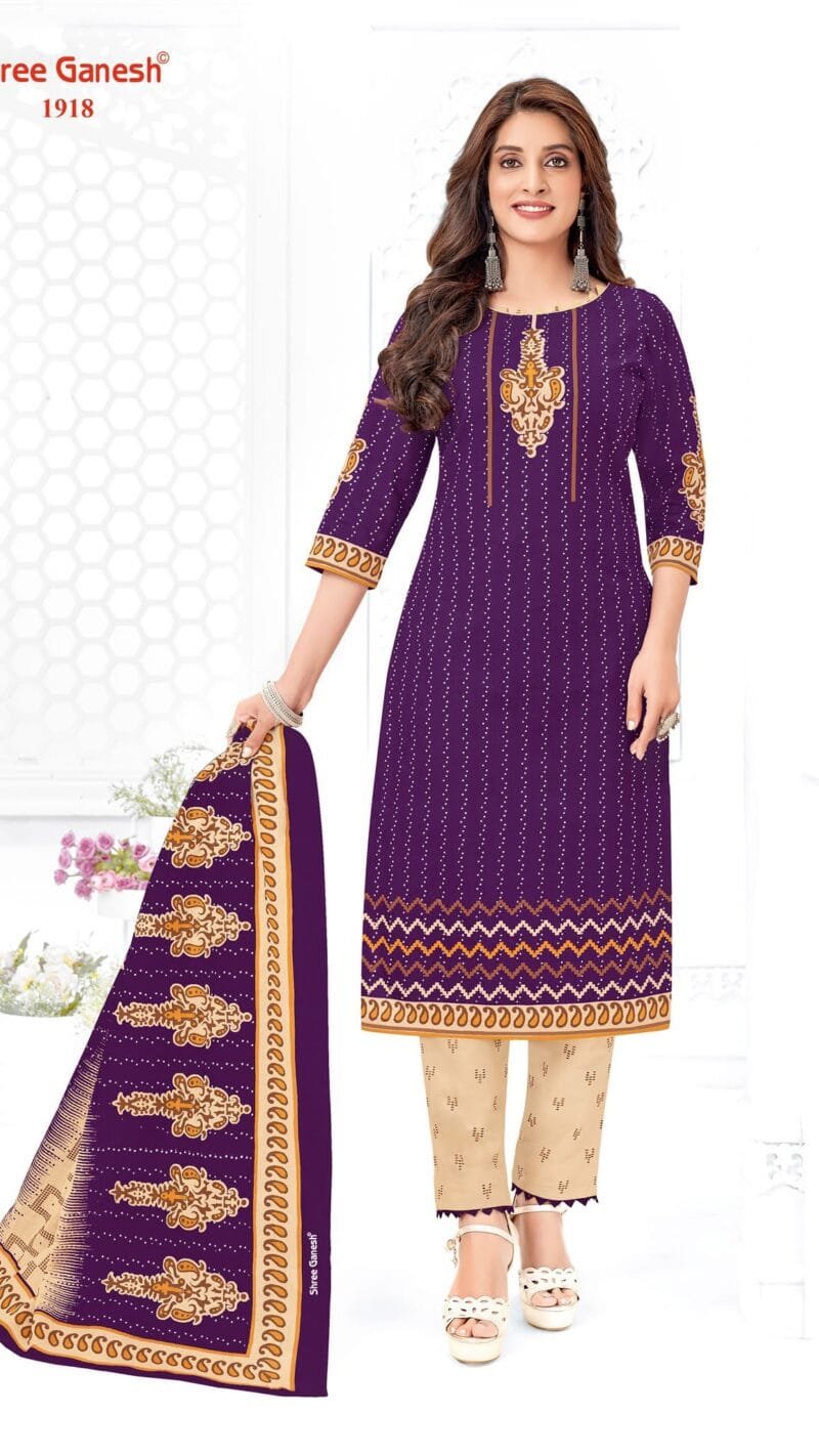 Shree Ganesh Samaiyra vol 9 Wholesale Cotton Dress Material