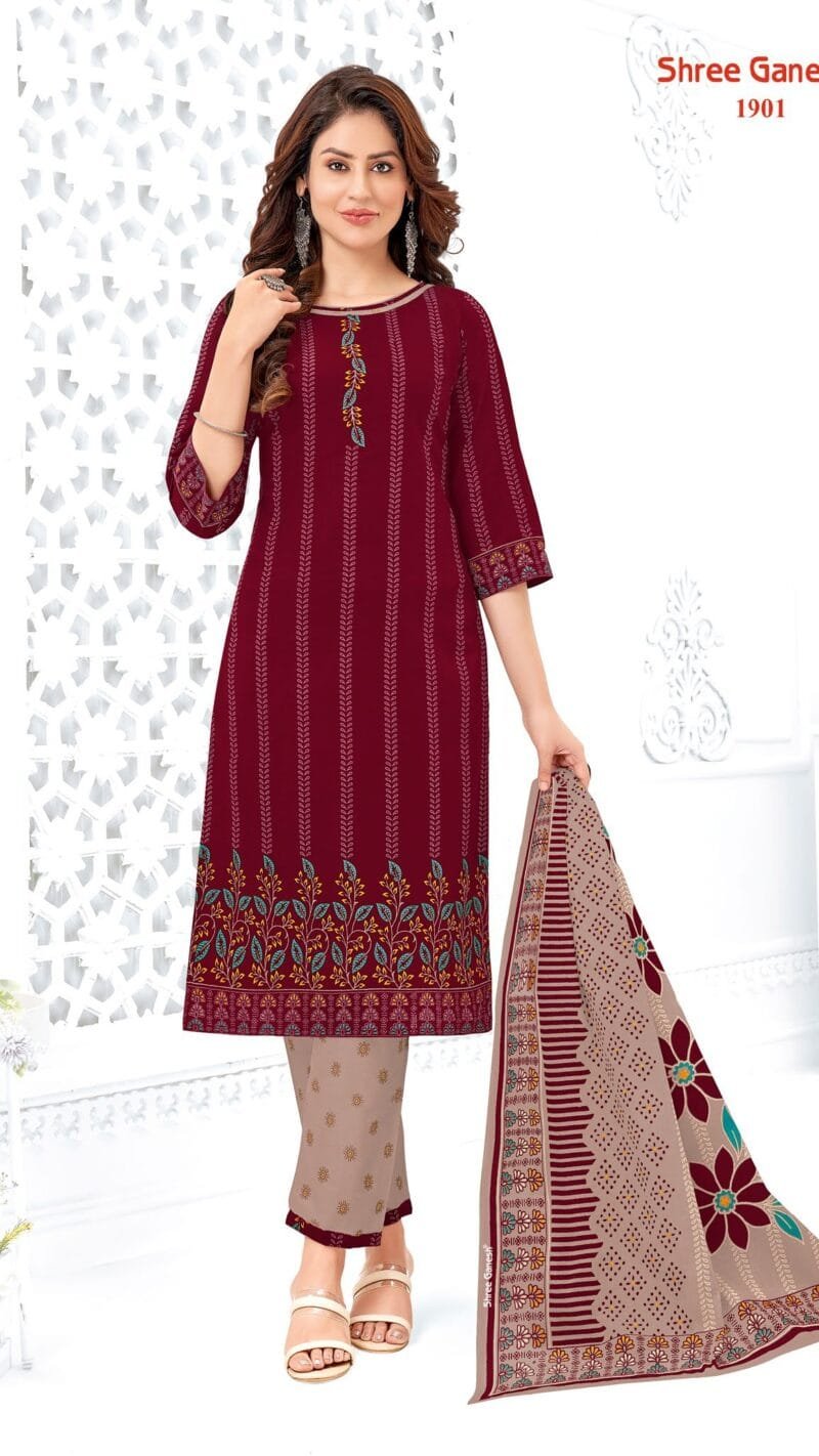 Shree Ganesh Samaiyra vol 9 Wholesale Cotton Dress Material