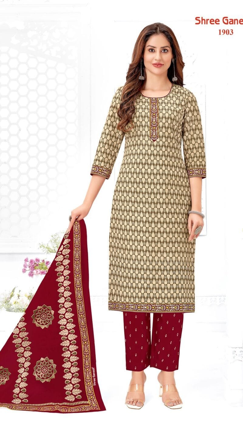 Shree Ganesh Samaiyra vol 9 Wholesale Cotton Dress Material