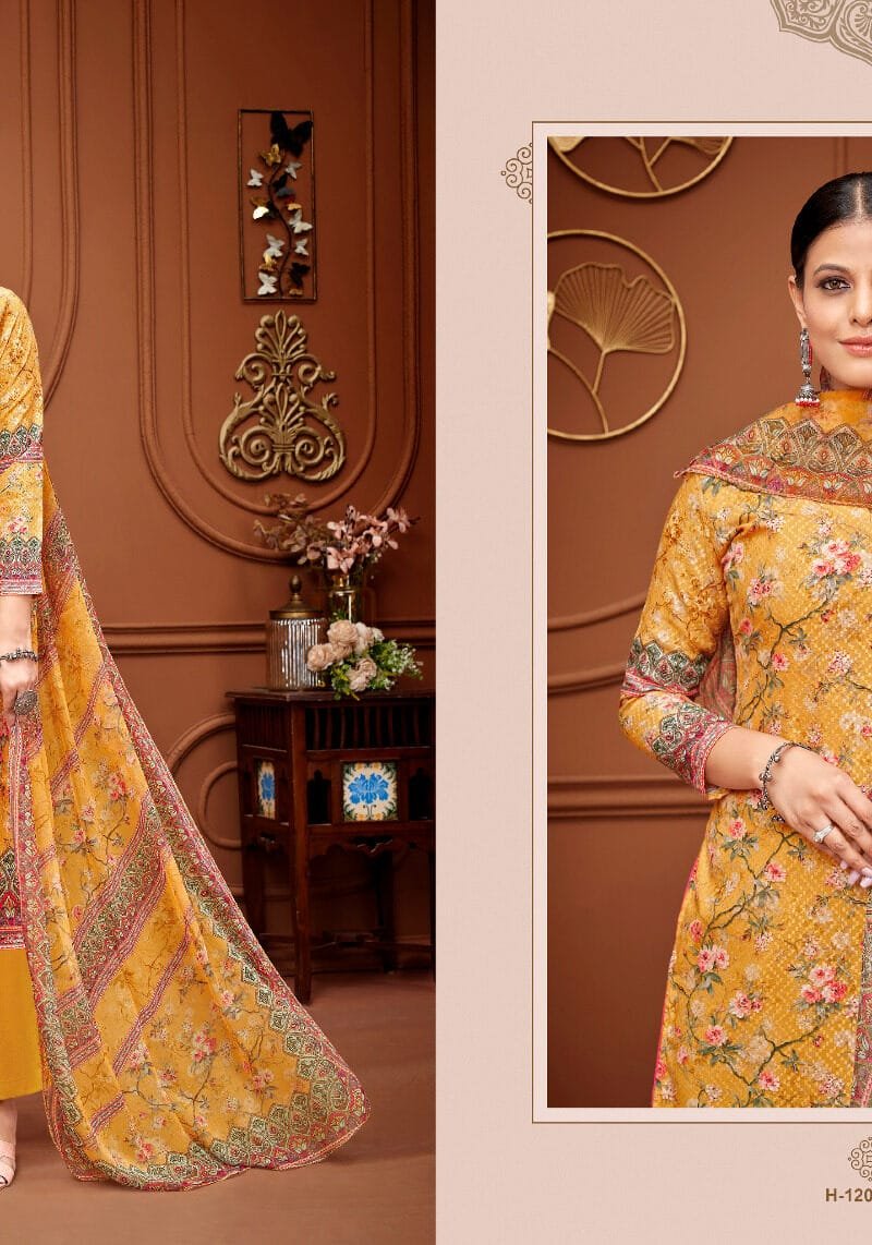 Summer Shine Alok Suit Pure Cotton Self Chicken Embroidery