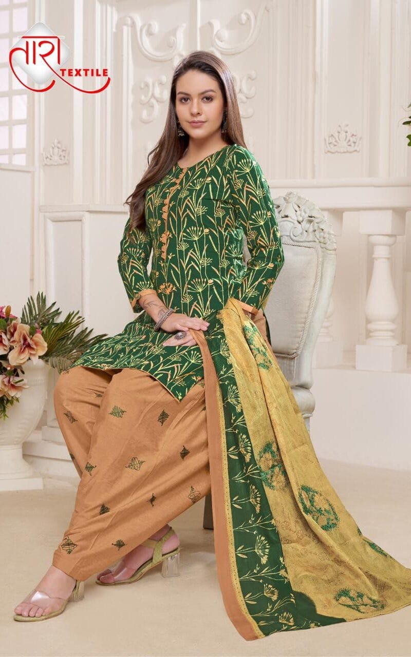 Tara Unique Patiyala Vol 1 Wholesale Cotton Dress Material