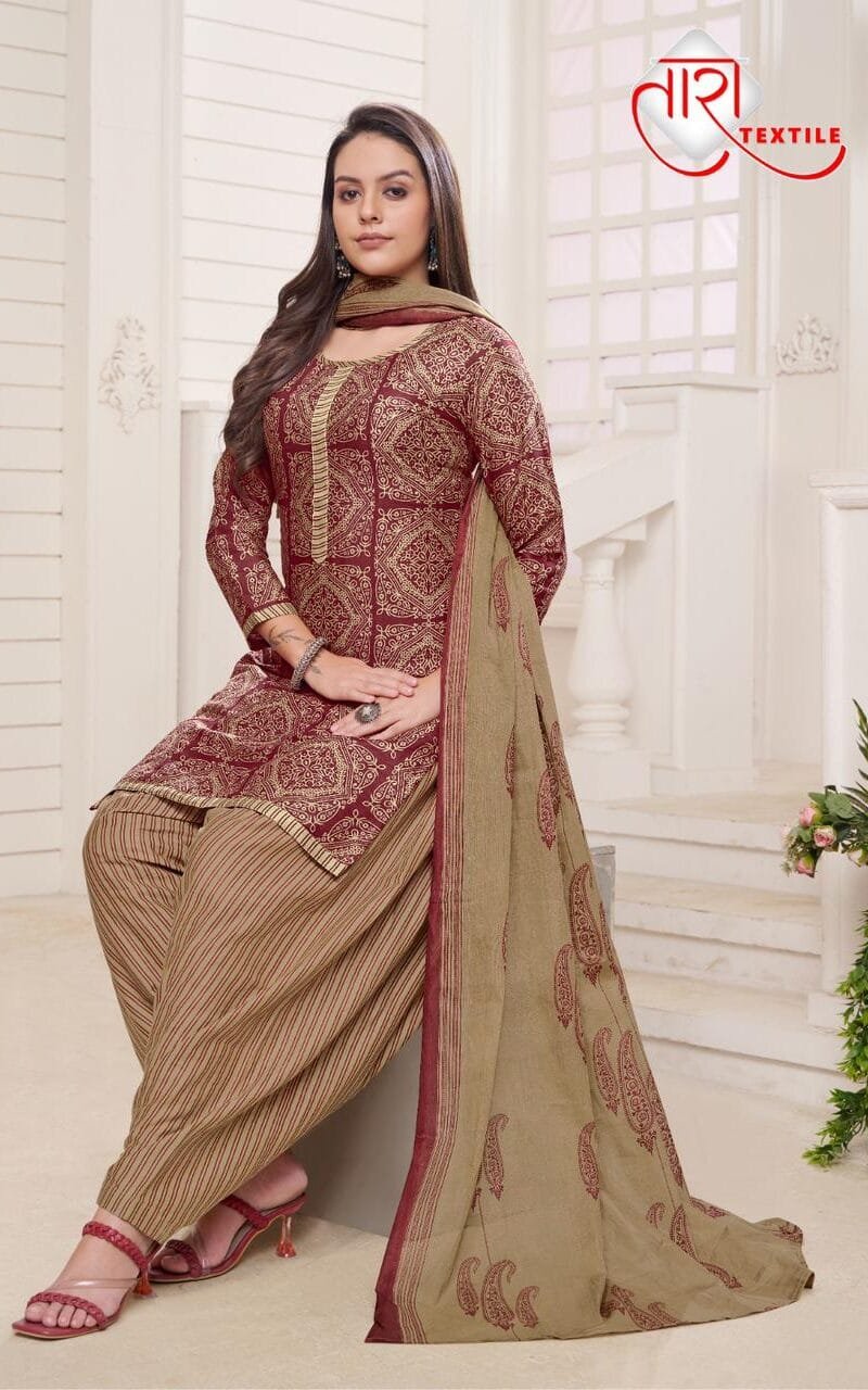 Tara Unique Patiyala Vol 1 Wholesale Cotton Dress Material