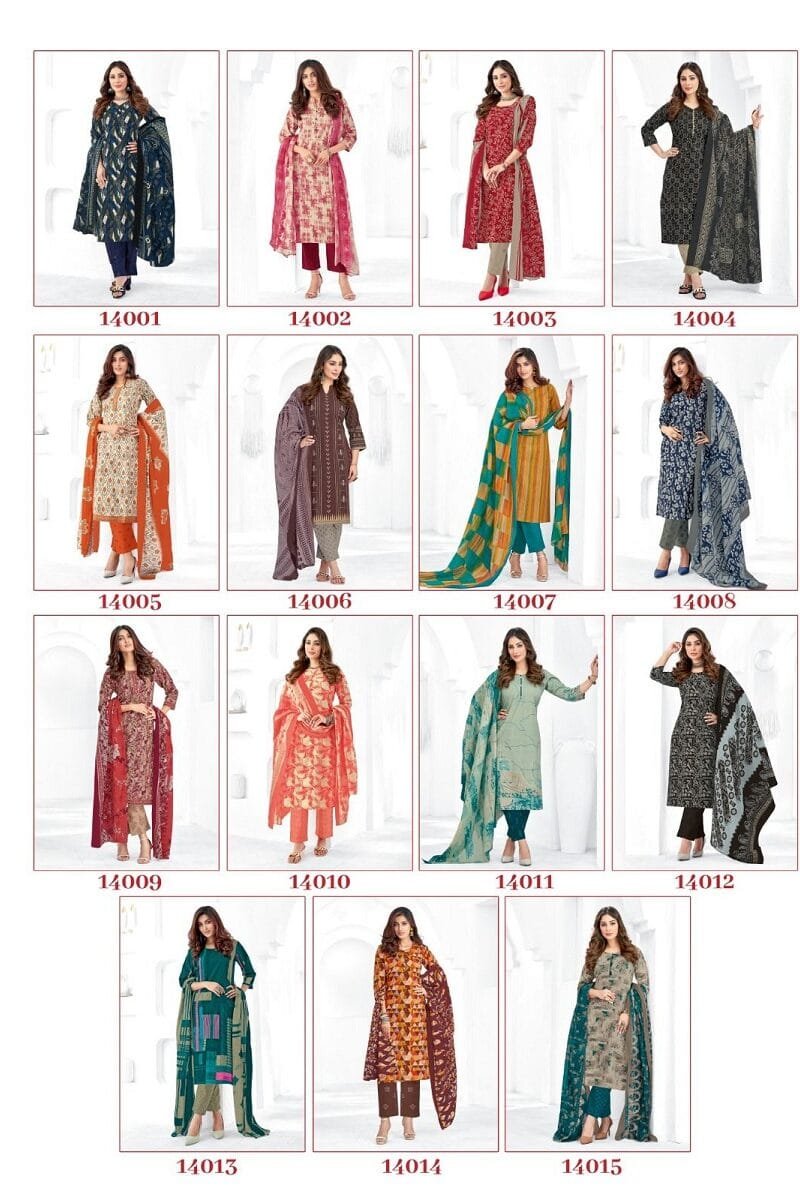 Zion Cotton Vol 14 Suryajyoti Wholesale Cotton Dress Material