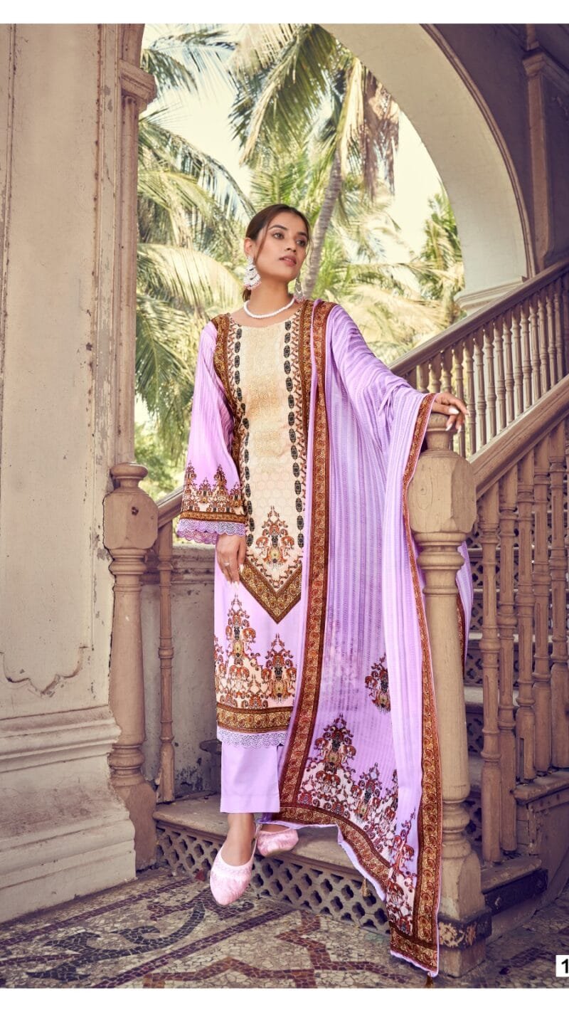 Aarzoo Hermitage Clothing Pure Lawn Digital Print Embroidery