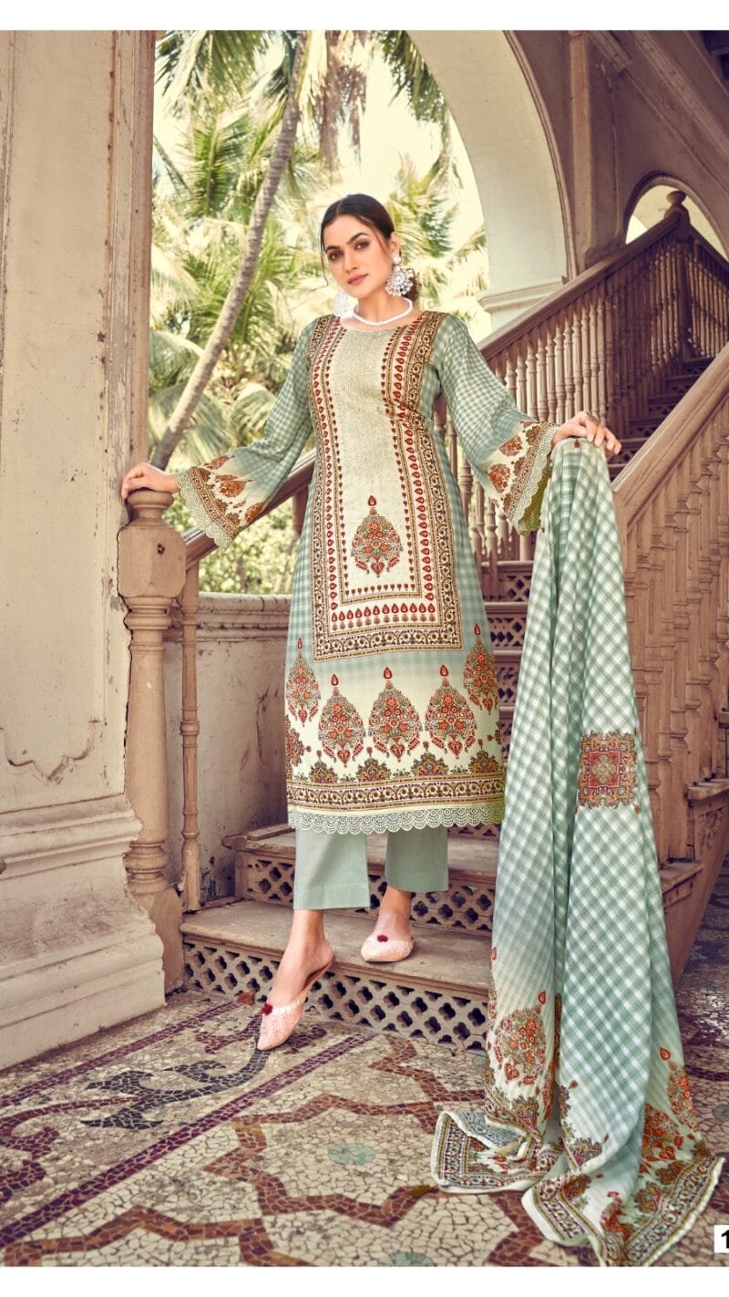 Aarzoo Hermitage Clothing Pure Lawn Digital Print Embroidery