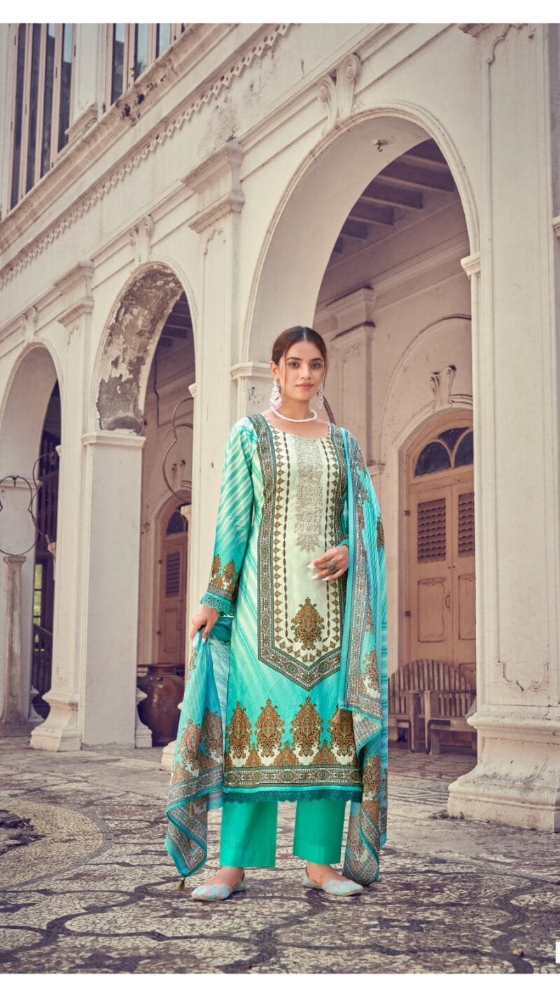 Aarzoo Hermitage Clothing Pure Lawn Digital Print Embroidery