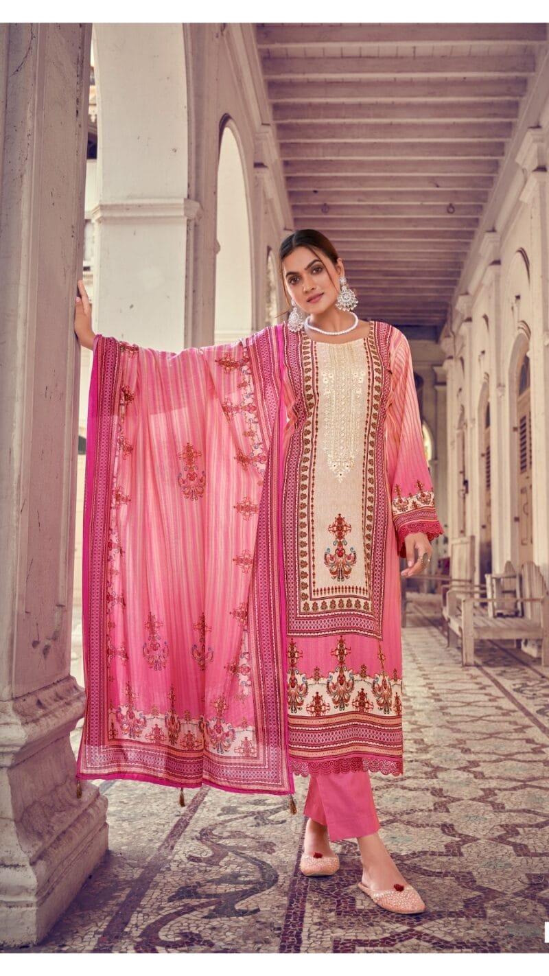 Aarzoo Hermitage Clothing Pure Lawn Digital Print Embroidery