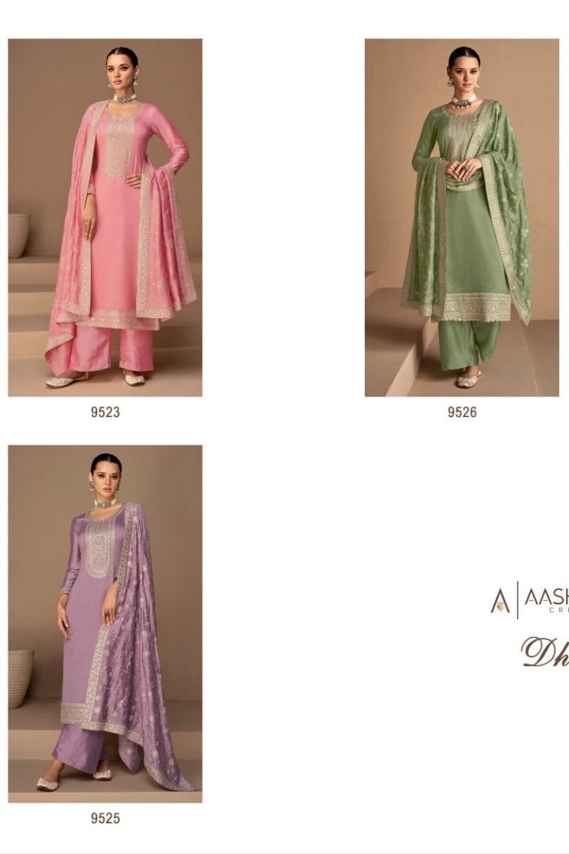 Aashirwad Dhaga Premium Silk With Silk Santoon Inner