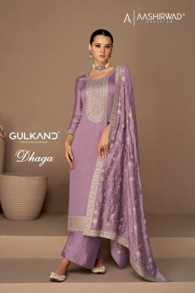 Aashirwad Dhaga Premium Silk With Silk Santoon Inner