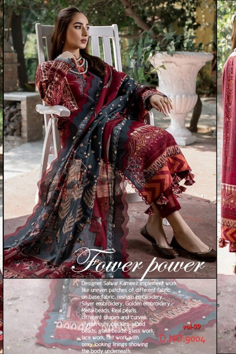 Agha Noor Vol 9 Wholesale Cotton Dress Material