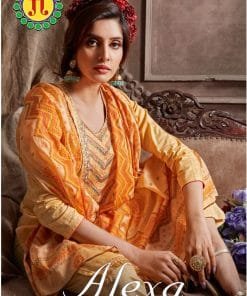 Alexa Jt Pure Heavy Cotton With Embroidery Work